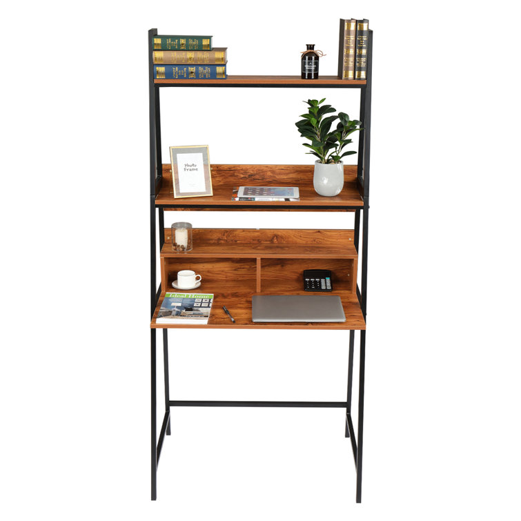 Inbox Zero Stultz Solid Wood Desk with Hutch Wayfair